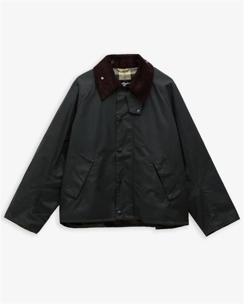 BARBOUR MODIFIED TRANSPORT WAX JACKET SAGE